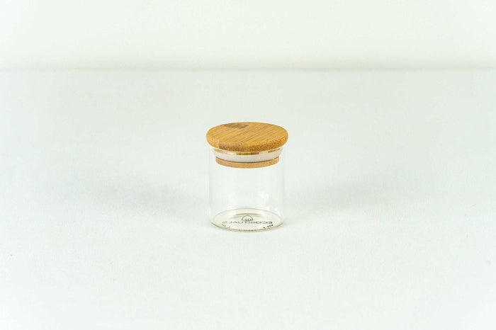 100ml Glass & Bamboo Jar - Natural