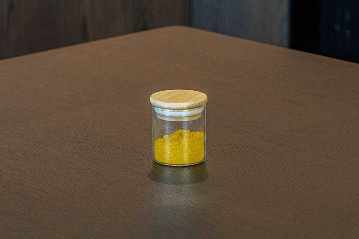 100ml Glass & Bamboo Jar - Natural