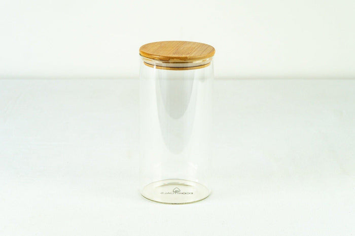 1.4L Glass & Bamboo Jar
