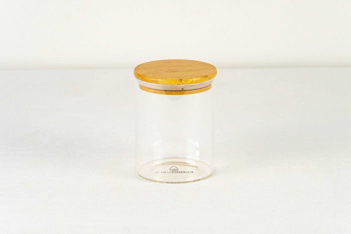 750ml Glass & Bamboo Jar - Natural