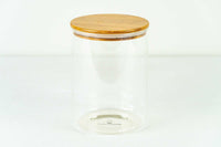 3L Glass & Bamboo Jar - Natural