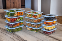 Ultimate Meal Prep Set | 12 Piece Glass & Silicone Containers Bundle