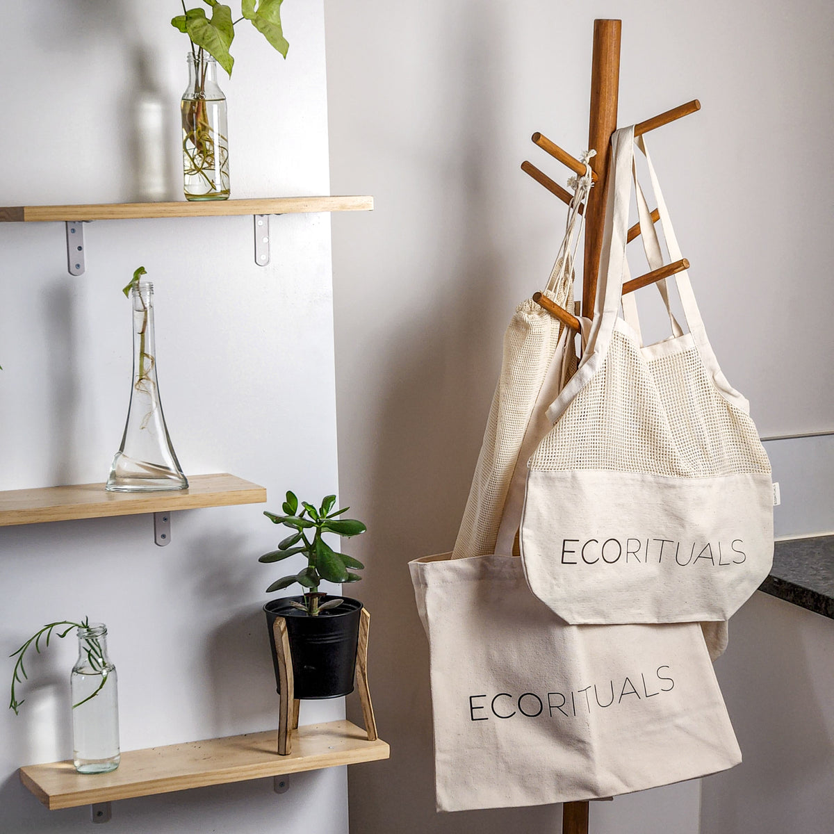 Farmers market tote bag - reusable shopping produce bag