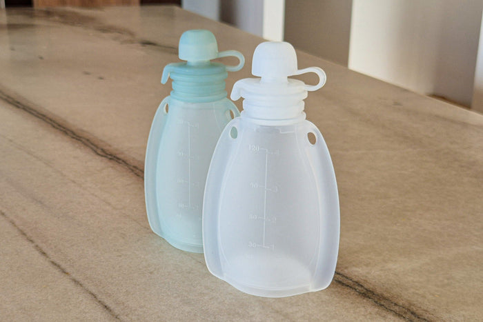 2 Pack - Reusable Silicone Food Pouches