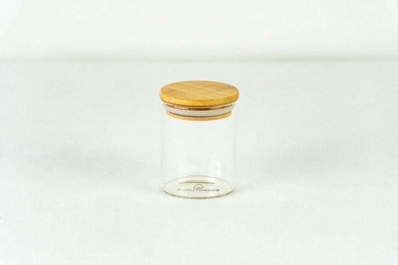 200ml Glass & Bamboo Jar - Natural