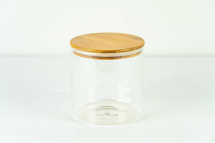 2L Glass & Bamboo Jar - Natural