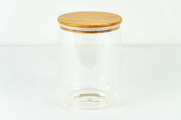 3L Glass & Bamboo Jar - Natural